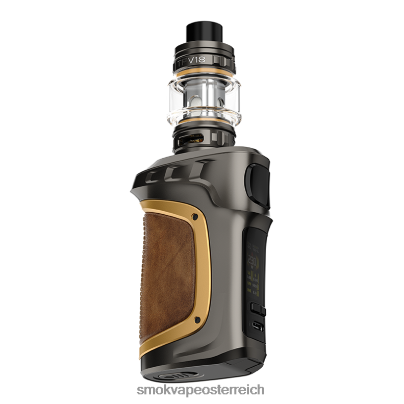 SMOK Atomizer Kaufen - SMOK MAG-18 Bausatz Gun-Metal-Goldleder FRP278
