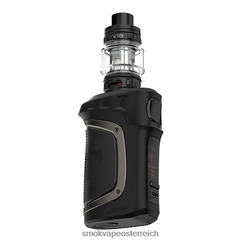 SMOK Vape Österreich - SMOK MAG-18 Bausatz Schwarzes Gun-Metal-Leder FRP271